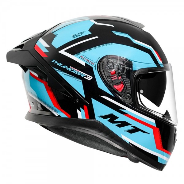 MT THUNDER3 PRO BLAZE GLOSS BLUE HELMET
