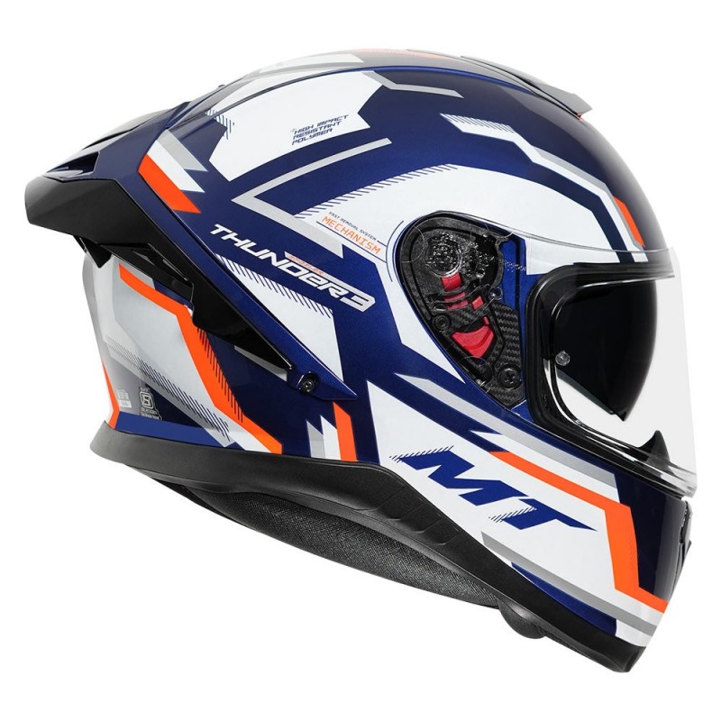 MT THUNDER3 PRO BLAZE GLOSS FLUORESCENT ORANGE HELMET