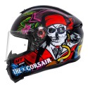 MT HUMMER CORSAIR GLOSS BLACK HELMET