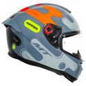 MT HUMMER LIQUER GLOSS ORANGE HELMET