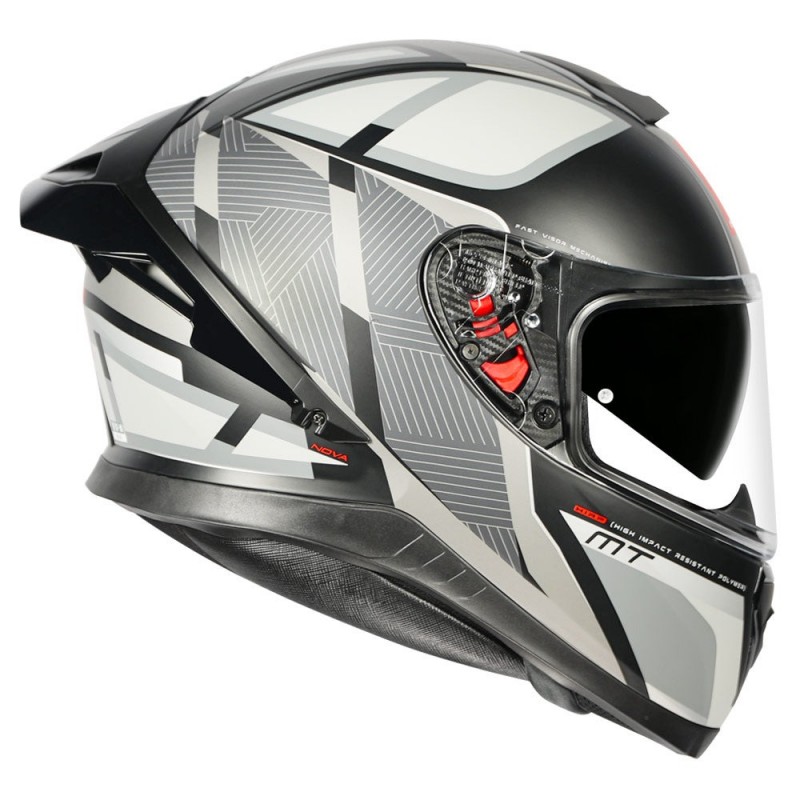 MT THUNDER3 PRO NOVA MATT GREY HELMET