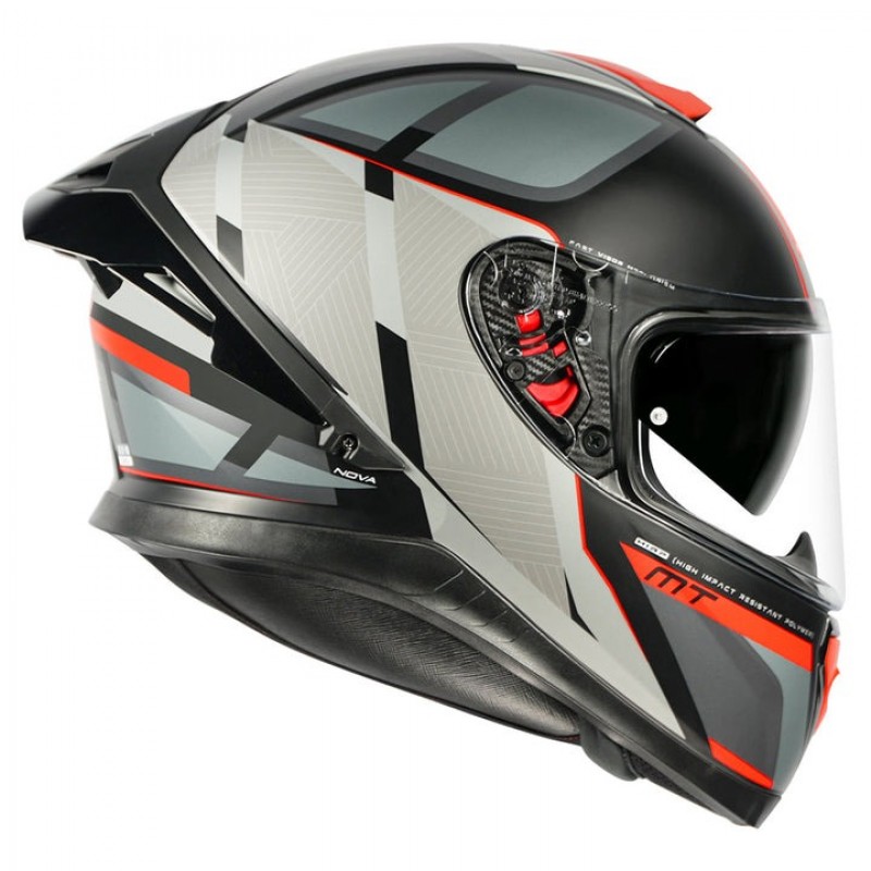 MT THUNDER3 PRO NOVA MATT RED HELMET