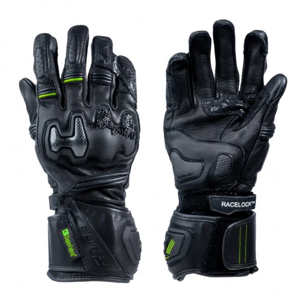 RAIDA DRIFTER EVO MOTORCYCLE GLOVES HIVIZ GREEN