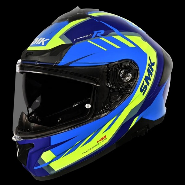 SMK TYPHOON AEROT GLOSS BLUE YELLOW BLUE (GL545) HELMET