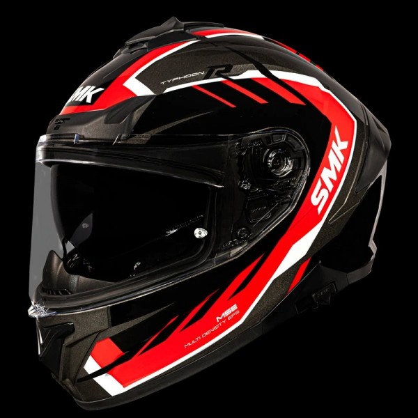 SMK TYPHOON AEROT GLOSS GREY RED BLACK (GL632) HELMET