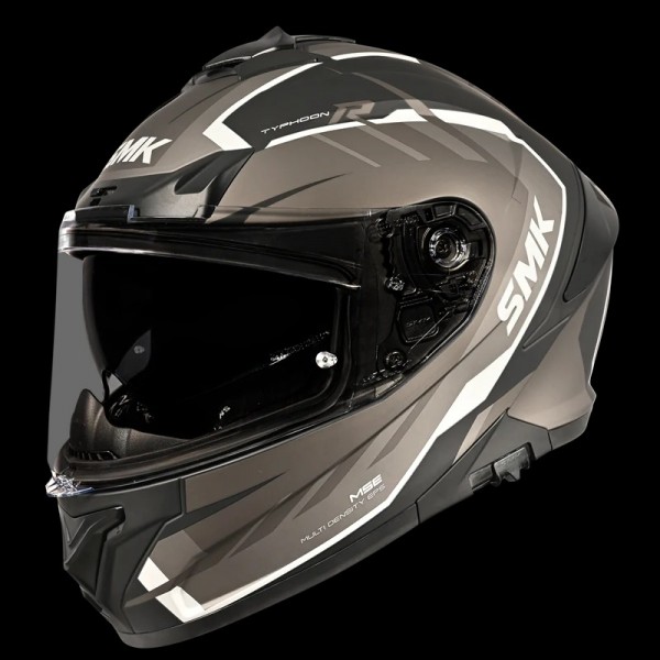 SMK TYPHOON AEROT MATT BLACK GREY (MA266) HELMET