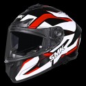 SMK TYPHOON AZONIX  GLOSS BLACK WHITE RED (GL213) HELMET