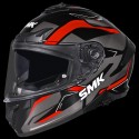 SMK TYPHOON AZONIX GLOSS BLACK GREY RED (GL263) HELMET