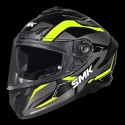 SMK TYPHOON AZONIX  GLOSS BLACK GREY YELLOW (GL264) HELMET