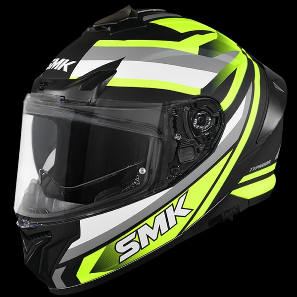 SMK TYPHOON FREERIDE MATT BLACK YELLOW GREY (MA246) HELMET