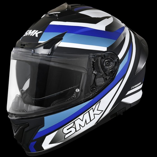 SMK TYPHOON FREERIDE MATT BLACK BLUE WHITE (MA251) HELMET