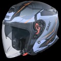 SMK GTJ ESCAPE MATT BLACK BLUE ORANGE (MA257) HELMET