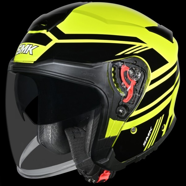 SMK GTJ RAMBLER GLOSS YELLOW BLACK (GL420) HELMET