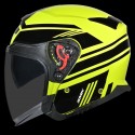 SMK GTJ RAMBLER GLOSS YELLOW BLACK (GL420) HELMET