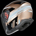 SMK GTJ RAMBLER GLOSS GOLD BLACK GREY  (GL726) HELMET