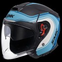 SMK GTJ LIBERO MATT BLACK BLUE WHITE (MA251) HELMET