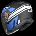 SMK GTJ RAMBLER MATT BLACK BLUE GREY (GL256) HELMET