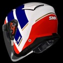 SMK GTJ ROVER GLOSS WHITE BLUE RED (GL153) HELMET