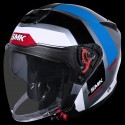 SMK GTJ ROVER GLOSS GREY WHITE BLUE (GL1615) HELMET