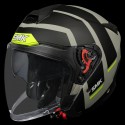 SMK GTJ ROVER MATT GREY BLACK YELLOW (MA624) HELMET