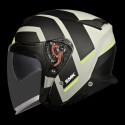 SMK GTJ ROVER MATT GREY BLACK YELLOW (MA624) HELMET