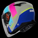SMK GTJ ROVER GLOSS GREY BLUE PINK (GL659) HELMET