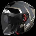 SMK GTJ ROVER GLOSS GREY BLACK (GL662) HELMET