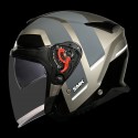 SMK GTJ ROVER GLOSS GREY BLACK (GL662) HELMET