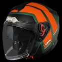 SMK GTJ ROVER MATT GREEN ORANGE BLACK (MA872) HELMET