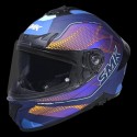 SMK TYPHOON MYSTIC MATT BLUE YELLOW (MA554) HELMET