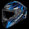 SMK TYPHOON RIVAL GLOSS BLACK BLUE GREY (GL256) HELMET