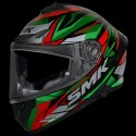 SMK TYPHOON RIVAL GLOSS BLACK GREEN RED (GL283) HELMET