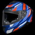 SMK TYPHOON SPARKO MATT BLUE ORANGE (MA557) HELMET