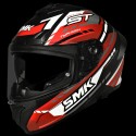SMK TYPHOON SPORTS TOURER MATT BLACK RED WHITE (MA231) HELMET