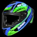SMK TYPHOON SPORTS TOURER MATT BLUE GREEN BLUE (MA585) HELMET