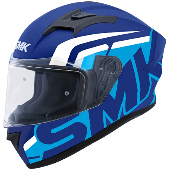 SMK STELLAR STAGE GLOSS BLUE WHITE (GL551) HELMET