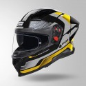 STUDDS HELIOS D1 ASPHALT DECOR BLACK & YELLOW HELMET