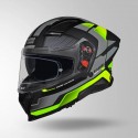STUDDS HELIOS D1 ASPHALT DECOR MATT BLACK & GREEN HELMET