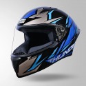 STUDDS THUNDER D1 LIGHTVOLT DECOR BLACK & BLUE HELMET