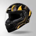 STUDDS THUNDER D2 DRAKEN DECOR BLACK & YELLOW WITH SPOILER HELMET