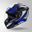 STUDDS THUNDER D4 DECOR BLACK & BLUE WITH SPOILER HELMET