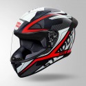 STUDDS THUNDER D4 DECOR BLACK & RED WITH SPOILER HELMET