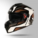 STUDDS DRIFTER D5 FIKER DECOR BLACK & BROWN HELMET