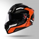 STUDDS DRIFTER D5 FIKER DECOR BLACK & ORANGE HELMET