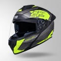 STUDDS DRIFTER D6 REBELLION DECOR MATT BLACK / FLUORESCENT YELLOW & YELLOW HELMET
