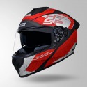 STUDDS DRIFTER D6 REBELLION DECOR MATT BLACK & RED HELMET