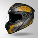 STUDDS DRIFTER D6 REBELLION DECOR MATT BLACK & YELLOW HELMET
