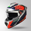 STUDDS DRIFTER D6 REBELLION DECOR SLIVER & BLUE HELMET