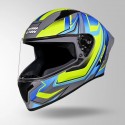 STUDDS THUNDER D9 FLASH DECOR GREY & BLUE HELMET