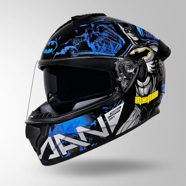 STUDDS DRIFTER BATMAN EDITION BLACK & BLUE HELMET